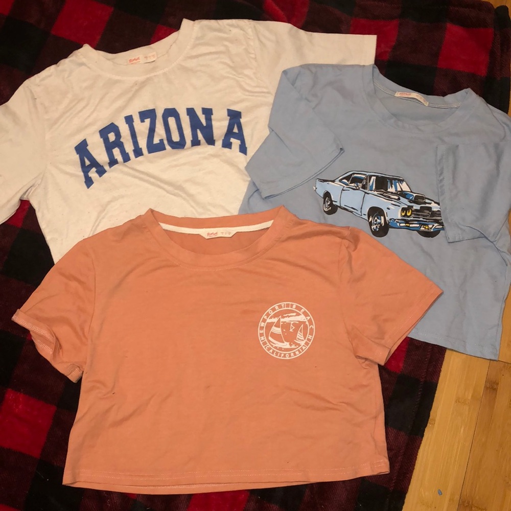 3 crop tees